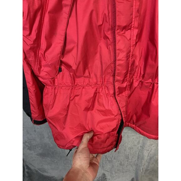 Vintage LL Bean Jacket Mens Large Red Hooded Puffer Gortex Ripstop Embroidered - Picture 2 of 16